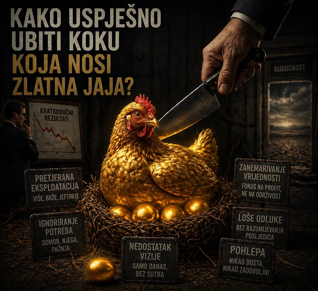 Kako uspješno ubiti koku koja nosi zlatna jaja?